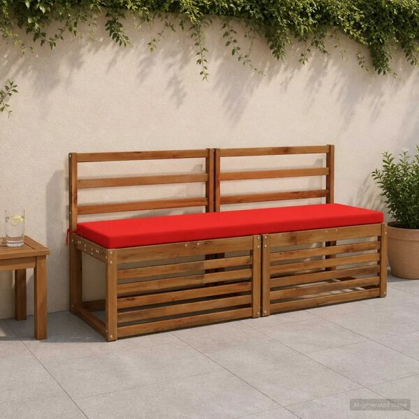 Jastučić za klupu SOEST 100% poliester Crvena 160 x 40 x 5 cm - Crvena 160 x 40 x 5 cm Poliester