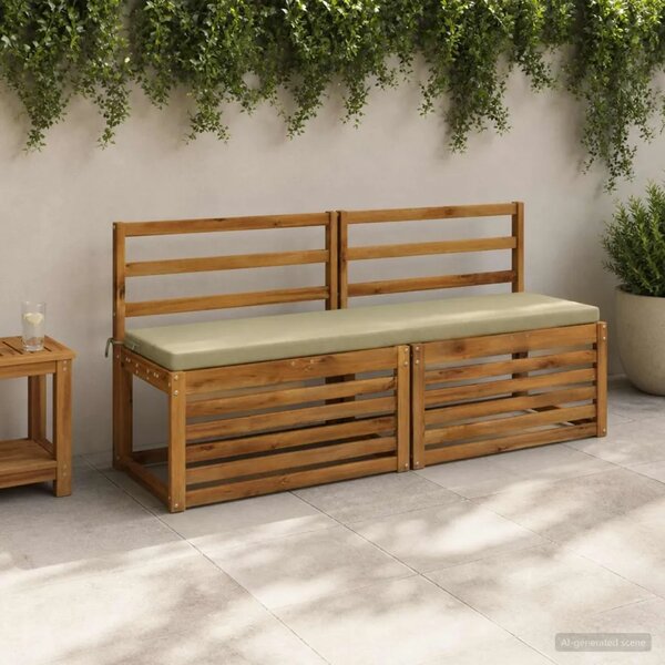 Jastučić za klupu SOEST 100% poliester Svijetlo zelena - Svijetlo zelena 160 x 40 x 5 cm Melange