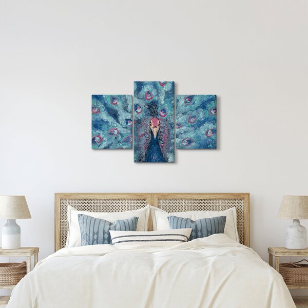 Slika naslikanog pauna (90x60 cm)