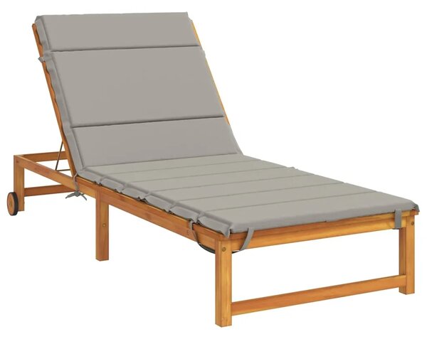 Jastučić za ležaljku GEMERT 100% poliester Siva 200 x 70 x 3 cm - Siva 200 x 70 x 3 cm Poliester
