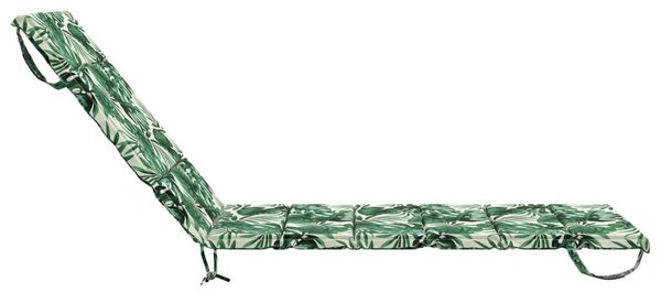 Jastučić za ležaljku GEMERT 100% poliester Uzorak lista - Uzorak lišća 200 x 70 x 3 cm Poliester