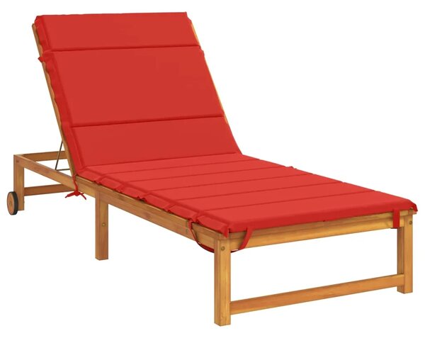 Jastučić za ležaljku GEMERT 100% poliester Crvena - Crvena 200 x 70 x 3 cm Poliester