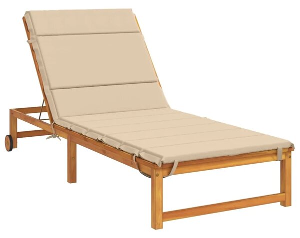Jastučić za ležaljku GEMERT 100% poliester Krem 200 x 70 x 3 cm - Krem 200 x 70 x 3 cm Melange