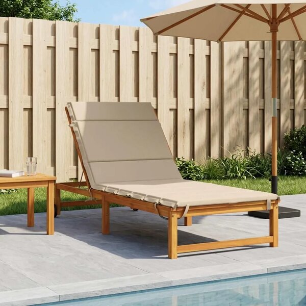 Jastučić za ležaljku GEMERT 100% poliester Krem 200 x 70 x 3 cm - Krem 200 x 70 x 3 cm Melange