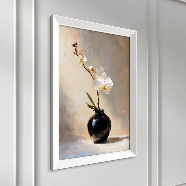 Tiskana slika s okvirom 56x75 cm White Orchid – Styler
