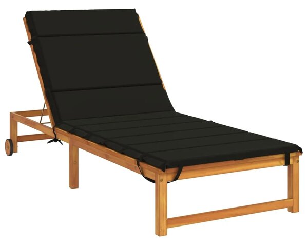 Jastučić za ležaljku GEMERT 100% poliester Crna 200 x 70 x 3 cm - Crna 200 x 70 x 3 cm Poliester