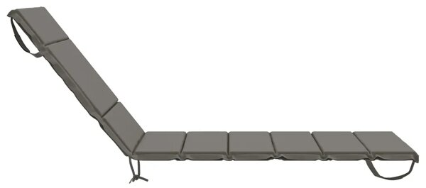 Jastučić za ležaljku GEMERT 100% poliester Siva 200 x 70 x 3 cm - Siva 200 x 70 x 3 cm Melange