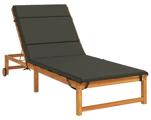 Jastučić za ležaljku GEMERT 100% poliester Antracit - Antracit 200 x 70 x 3 cm Melange