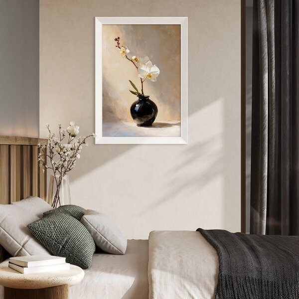 Tiskana slika s okvirom 56x75 cm White Orchid – Styler
