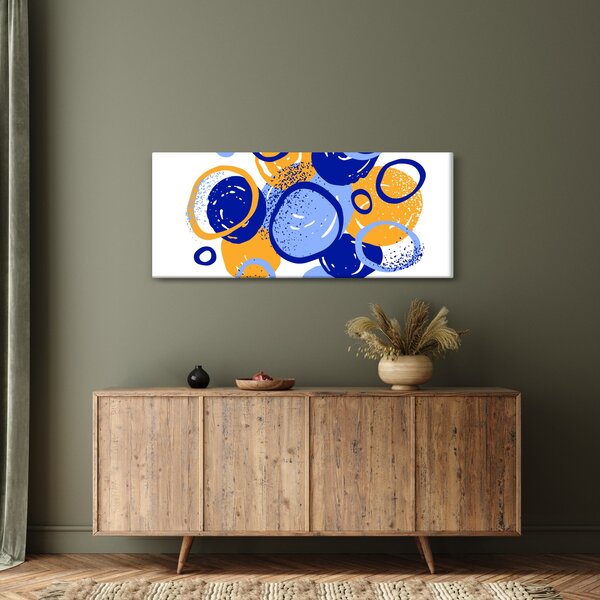 Slika - Svijetli motiv s krugovima (120x50 cm)