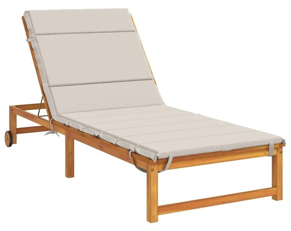 Jastučić za ležaljku GEMERT 100% poliester Bijela - Bijela 200 x 70 x 3 cm Melange