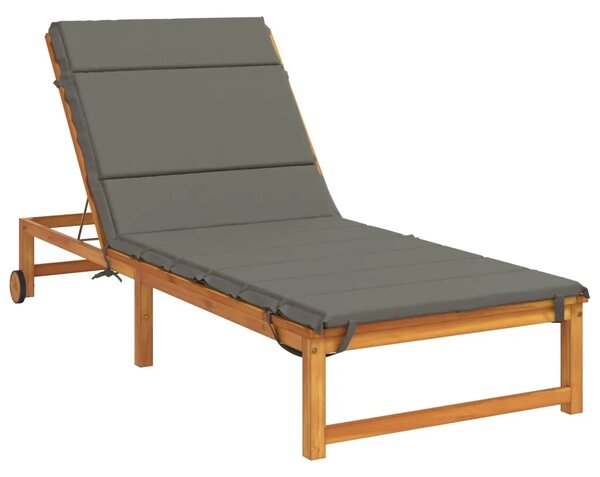 Jastučić za ležaljku GEMERT 100% poliester Siva 200 x 70 x 3 cm - Siva 200 x 70 x 3 cm Melange