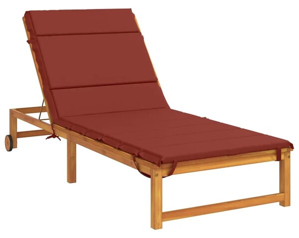 Jastučić za ležaljku GEMERT 100% poliester Crvena - Crvena 200 x 90 x 3 cm Melange