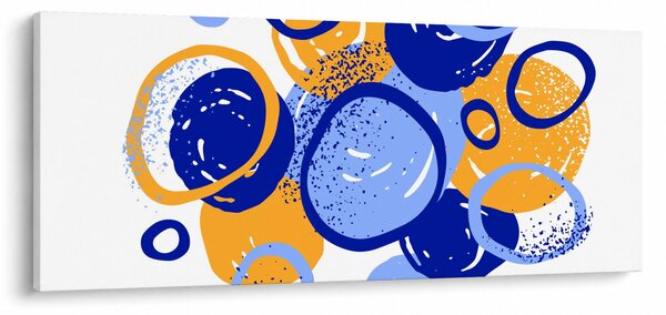 Slika - Svijetli motiv s krugovima (120x50 cm)