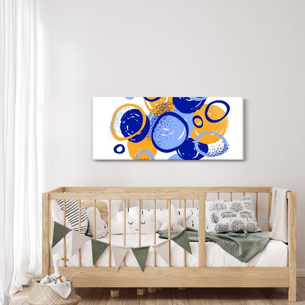 Slika - Svijetli motiv s krugovima (120x50 cm)