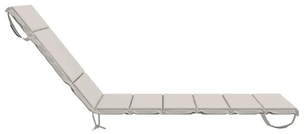 Jastučić za ležaljku GEMERT 100% poliester Bijela - Bijela 200 x 70 x 3 cm Melange