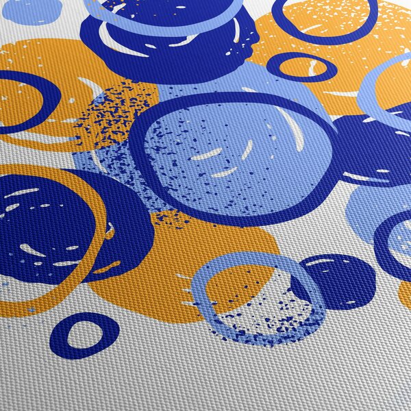 Slika - Svijetli motiv s krugovima (120x50 cm)