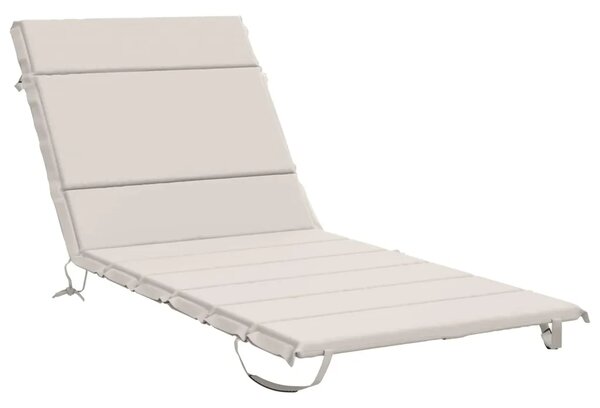 Jastučić za ležaljku GEMERT 100% poliester Bijela - Bijela 200 x 70 x 3 cm Melange