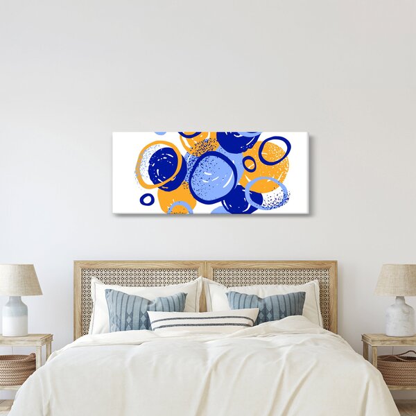 Slika - Svijetli motiv s krugovima (120x50 cm)