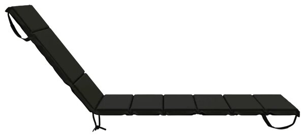 Jastučić za ležaljku GEMERT 100% poliester Crna 200 x 70 x 3 cm - Crna 200 x 70 x 3 cm Melange