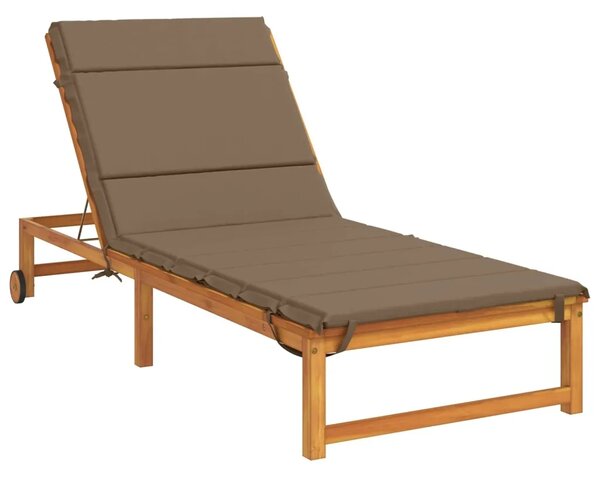 Jastučić za ležaljku GEMERT 100% poliester Sivosmeđa - Sivosmeđa 200 x 70 x 3 cm Melange