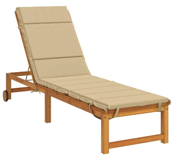 Jastučić za ležaljku GEMERT 100% poliester Bež 200 x 55 x 3 cm - Bež 200 x 55 x 3 cm Poliester