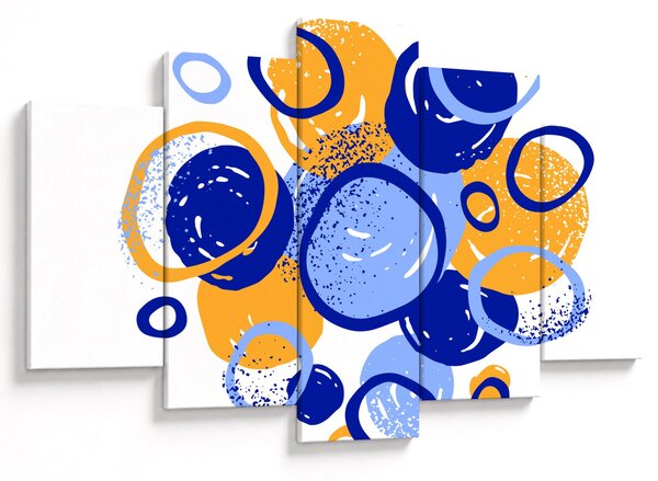 Slika - Svijetli motiv s krugovima (150x105 cm)