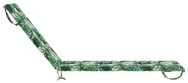 Jastučić za ležaljku GEMERT 100% poliester Uzorak lista - Uzorak lišća 200 x 60 x 3 cm Poliester