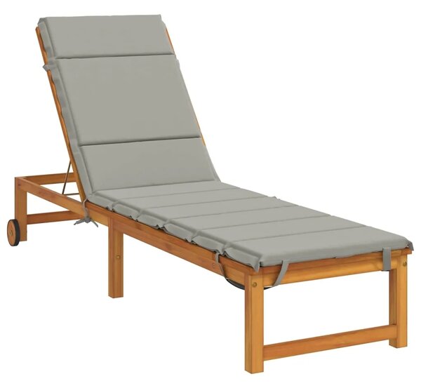 Jastučić za ležaljku GEMERT 100% poliester Siva 200 x 55 x 3 cm - Siva 200 x 55 x 3 cm Poliester