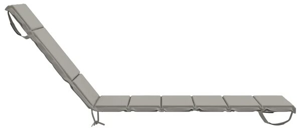 Jastučić za ležaljku GEMERT 100% poliester Siva 200 x 55 x 3 cm - Siva 200 x 55 x 3 cm Poliester