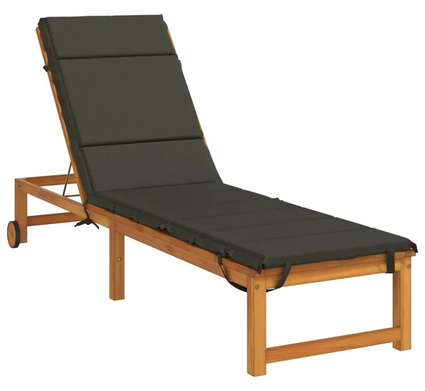 Jastučić za ležaljku GEMERT 100% poliester Antracit - Antracit 200 x 60 x 3 cm Melange