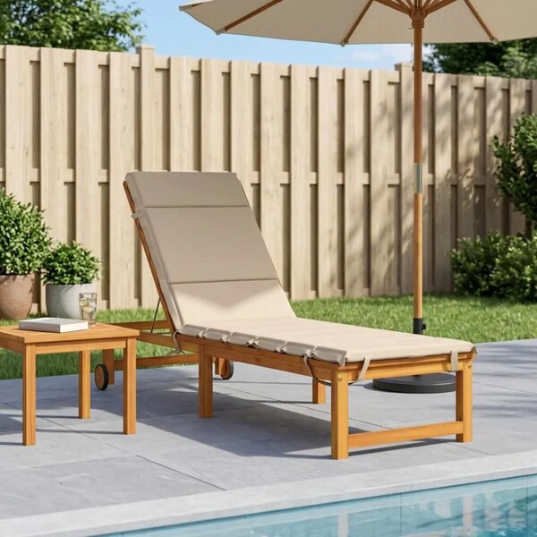 Jastučić za ležaljku GEMERT 100% poliester Krem 200 x 50 x 3 cm - Krem 200 x 50 x 3 cm Melange