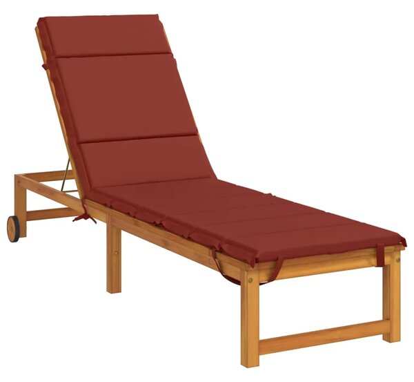 Jastučić za ležaljku GEMERT 100% poliester Crvena - Crvena 200 x 55 x 3 cm Melange