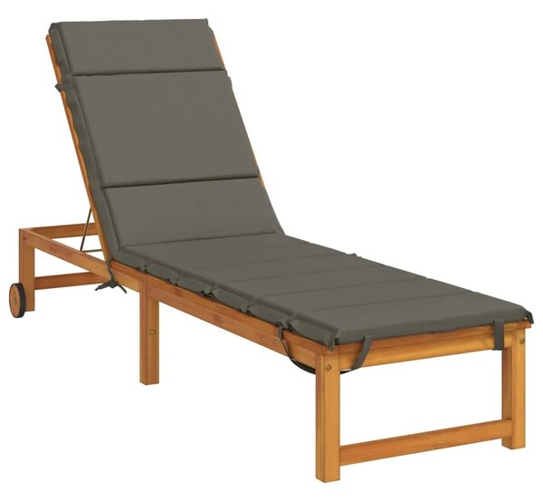 Jastučić za ležaljku GEMERT 100% poliester Siva 200 x 55 x 3 cm - Siva 200 x 55 x 3 cm Melange