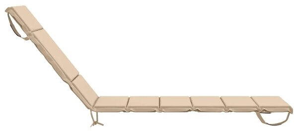 Jastučić za ležaljku GEMERT 100% poliester Krem 200 x 50 x 3 cm - Krem 200 x 50 x 3 cm Melange
