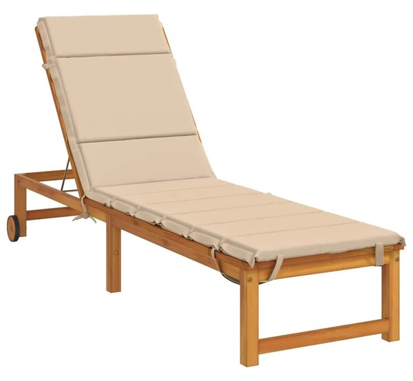 Jastučić za ležaljku GEMERT 100% poliester Krem 200 x 50 x 3 cm - Krem 200 x 50 x 3 cm Melange