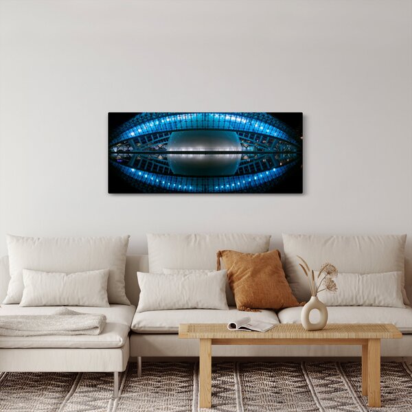 Slika nogometnog stadiona (120x50 cm)