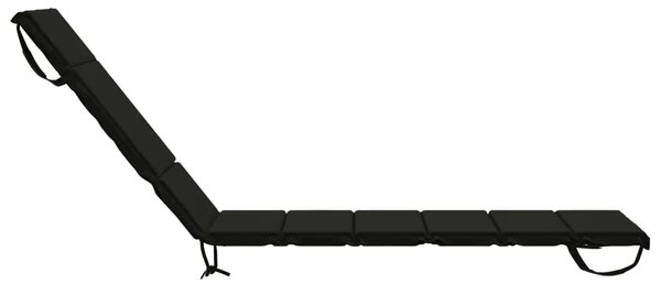 Jastučić za ležaljku GEMERT 100% poliester Crna 200 x 55 x 3 cm - Crna 200 x 55 x 3 cm Poliester