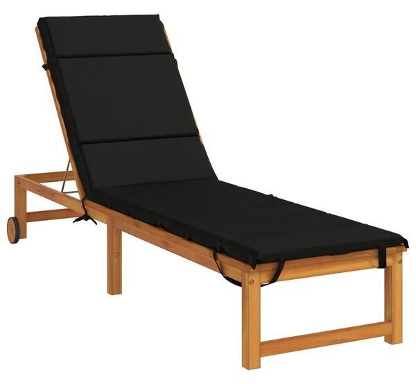Jastučić za ležaljku GEMERT 100% poliester Crna 200 x 55 x 3 cm - Crna 200 x 55 x 3 cm Melange