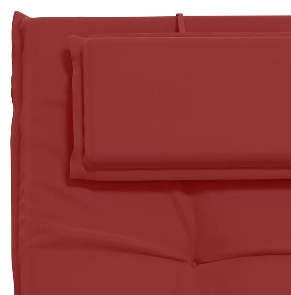 Jastučić za ležaljku GEMERT 100% poliester Vinska crvena - boja crnog vina 190 x 60 x 9 cm Poliester