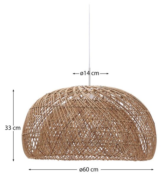 Sjenilo od ratana u prirodnoj boji ø 60 cm Isora – Kave Home