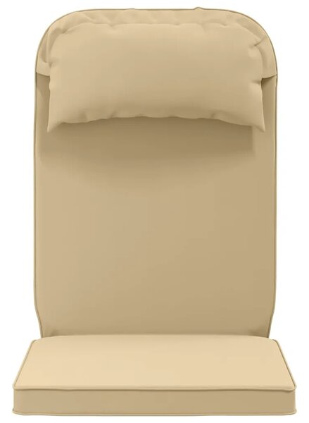 Jastuk za Adirondack stolicu 100% poliester Bež 124 x 55 x 5 cm - Bež Poliester