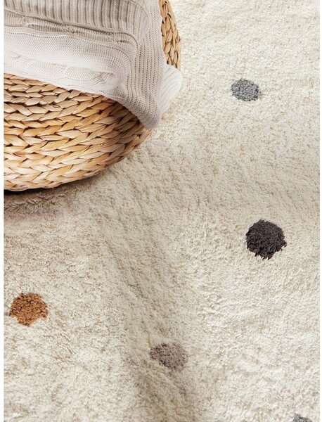 Krem periv/ručno rađen pamučan dječji tepih 140x200 cm Snuggle Pippo – Hanse Home