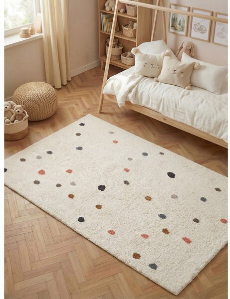 Krem periv/ručno rađen pamučan dječji tepih 140x200 cm Snuggle Pippo – Hanse Home