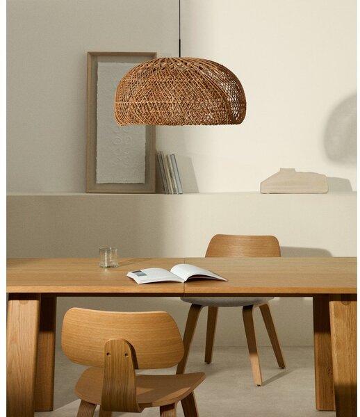 Sjenilo od ratana u prirodnoj boji ø 60 cm Isora – Kave Home