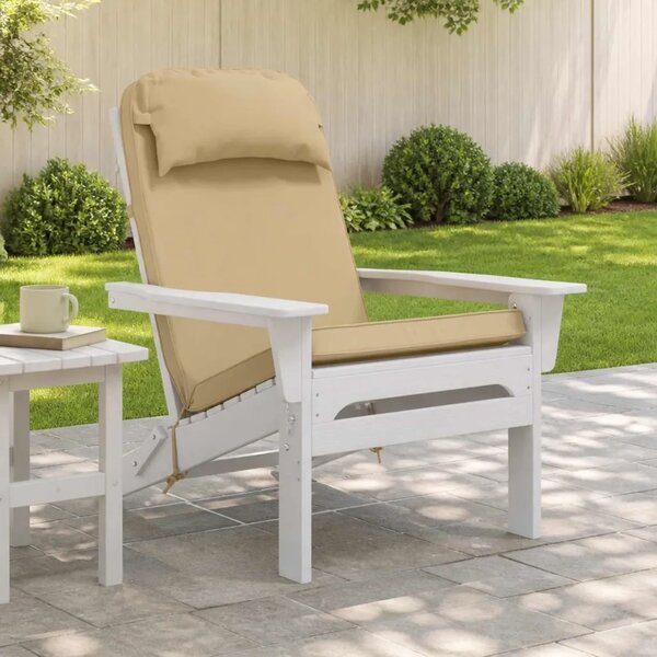 Jastuk za Adirondack stolicu 100% poliester Bež 124 x 55 x 5 cm - Bež Poliester