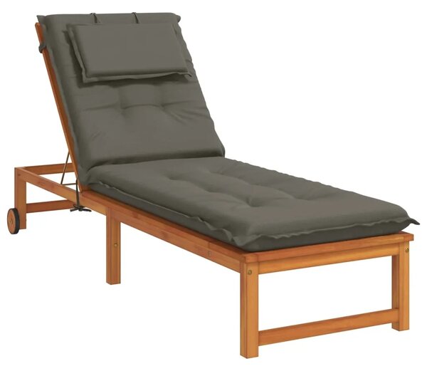 Jastučić za ležaljku GEMERT 100% poliester Siva 190 x 60 x 9 cm - Siva 190 x 60 x 9 cm Melange