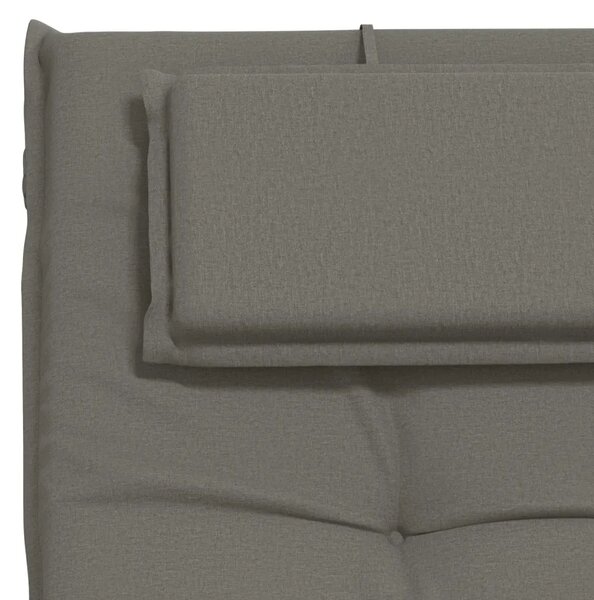 Jastučić za ležaljku GEMERT 100% poliester Siva 190 x 60 x 9 cm - Siva 190 x 60 x 9 cm Melange