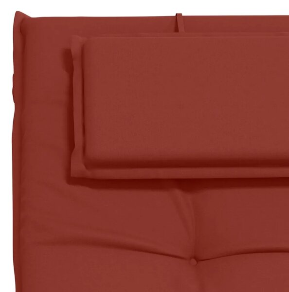 Jastučić za ležaljku GEMERT 100% poliester Crvena - Crvena 190 x 50 x 9 cm Melange