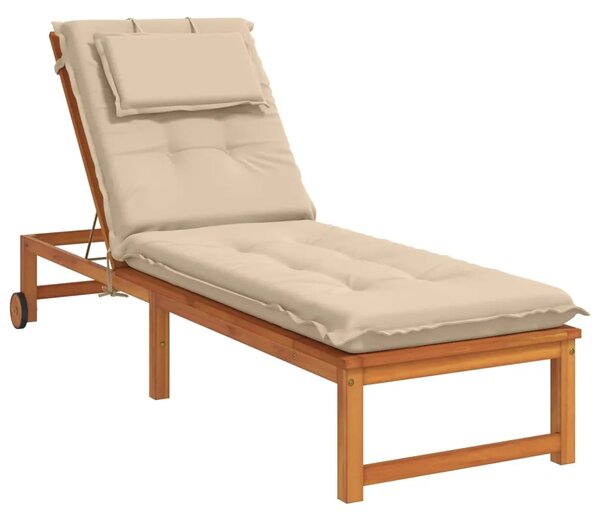 Jastučić za ležaljku GEMERT 100% poliester Krem 190 x 50 x 9 cm - Krem 190 x 50 x 9 cm Melange